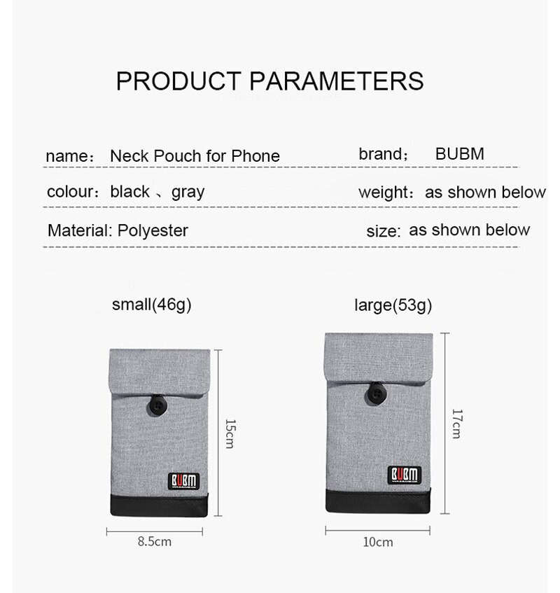 Acoki telefon komórkowy saszetka na szyję portfel, torba Crossbody sport zakupy torebka na telefon komórkowy paszport podróże uchwyt etui dla mężczyzn i kobiet