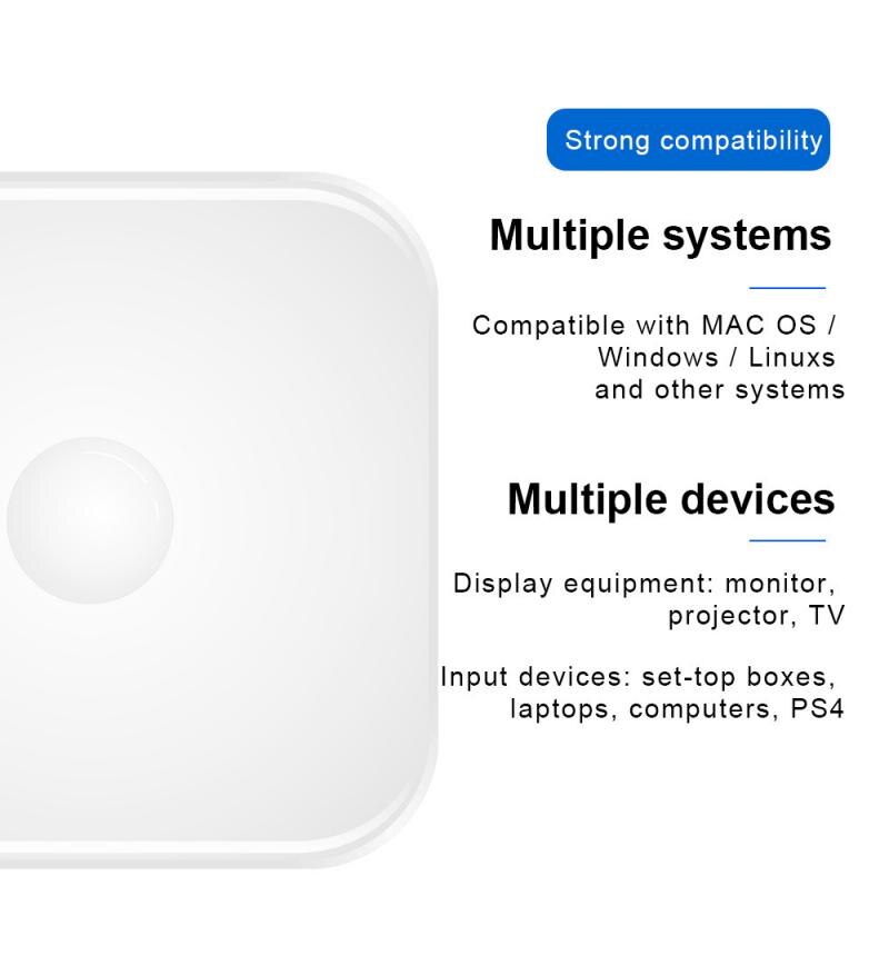 4K 1080P Hdmi Switch Hdmi Bi-Directional 2 In 1 Out Switcher Splitter Met 2 Poort Ondersteunt Ultra Bidirectional Switch