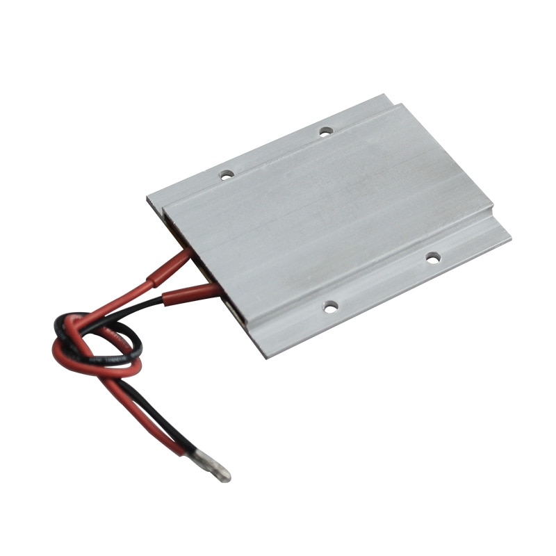 12V 70C AC/DC Thermostatic Heating element PTC heater incubator heater ceramic aluminum heater with shell 77*62mm