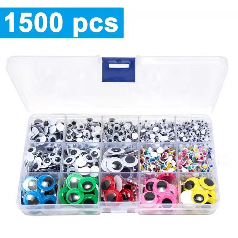 700 pièces BRICOLAGE Wiggly Yeux Coloré Auto-Adhés... - Grandado