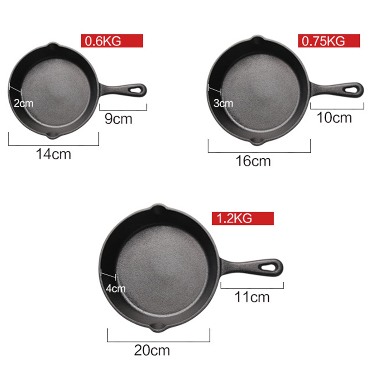 Frying Pan Cast Iron Skillet Pan Frying Pan Kitchen Cookware