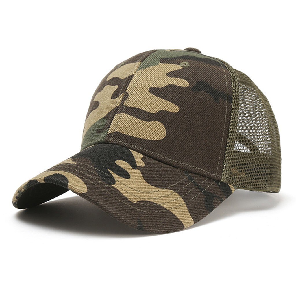 Feitong Baseball Cap Unisex Männer Frauen Camouflage Sonnenhut Einstellbare Baseball Cap Hip Hop Trucker Cap Streetwear Papa Hut: A