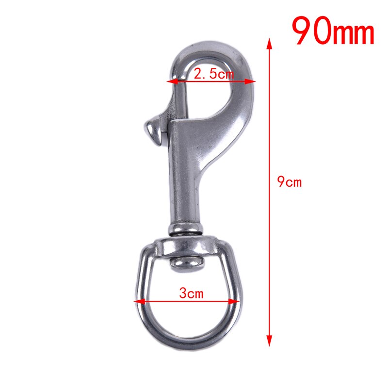 65mm/70mm/80mm/90mm/100mm/120mm Stainless Steel Bolt Snap Hook Clip Diving Singel Hook BCD Accessories Tools: Burgundy