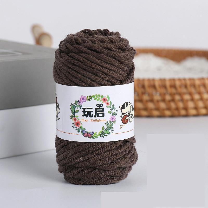 10G 5ply Cotton Knitting Wool Yarn Thick Fiber Yarn Velvet Yarn Hand Knitting Wool Crochet Yarn For DIY Sweate Hat Dolls