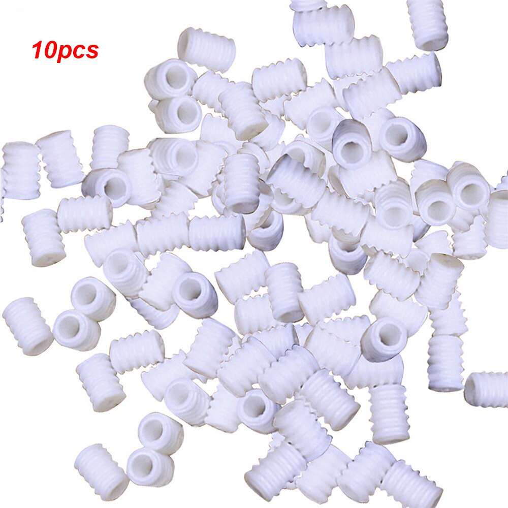 100 st 9 x 7mm justerbara repsladdlås plastpropp sladdänd vippklämma spänne dragband elastisk snörmask elastiskt spänne: 10 st vit