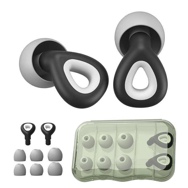 Sleep Ear Plug Waterproof Silicone Swimming Ear Protector Canceling Noise Reduction Soundproof Sleeping Earplugs for Travel Home: WHITE