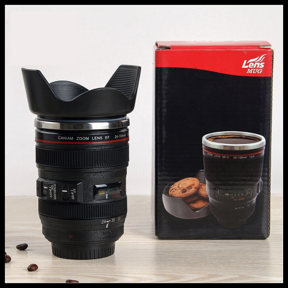 coffee mixing cup simulation lens electric cup self stirring mug four generation SLR camera lens automatic mixing cup