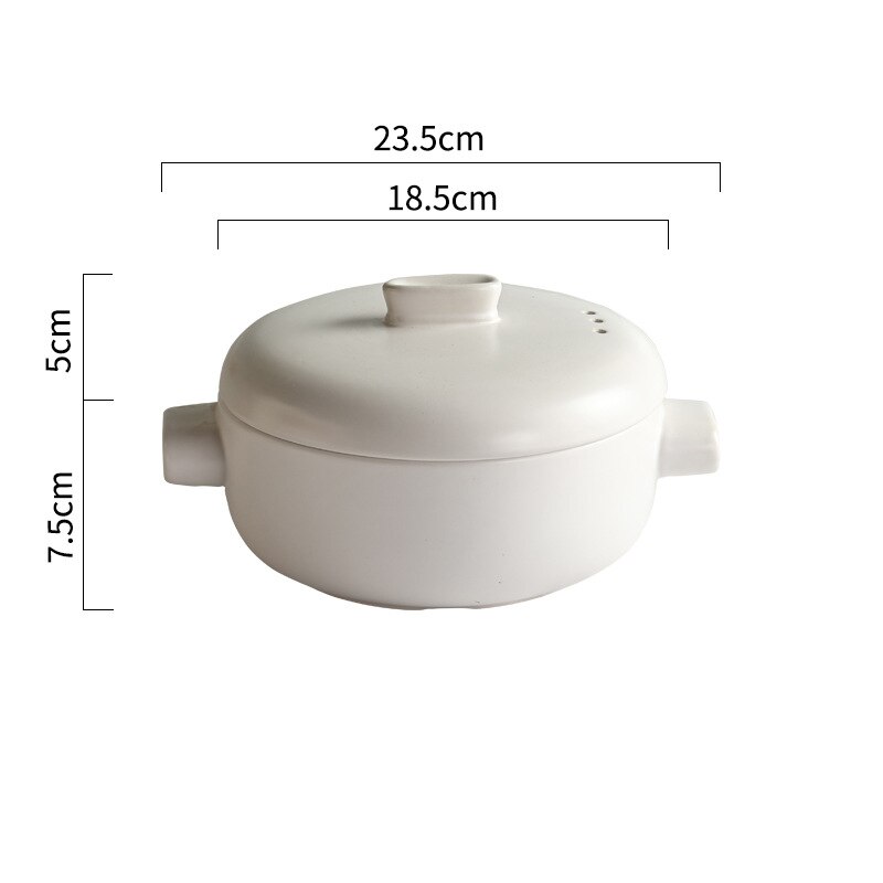 Japanese Style Steamer Casserole With Steamer Drawer Soup Pot Stew Pot Bamboo Multilayer Hotel Household Ceramic Casserole ZB182: Purple