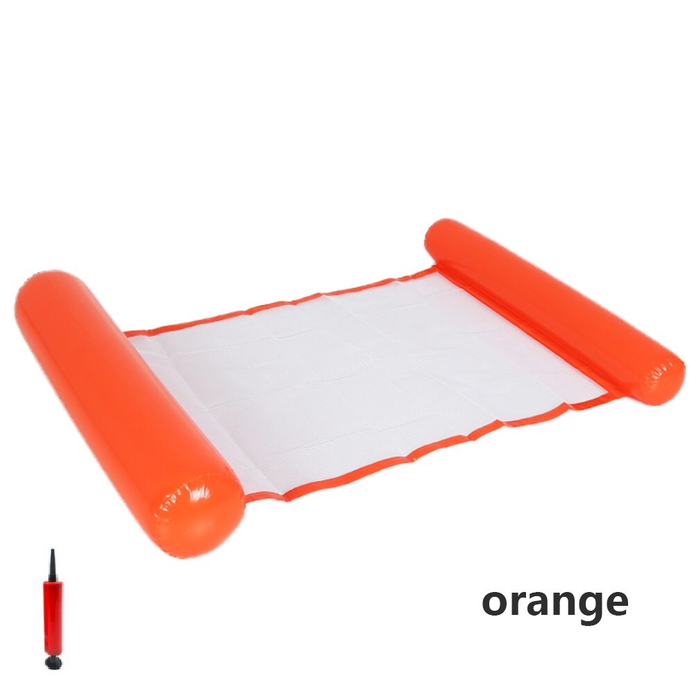Floating Water Hammock Float Lounger Floating Toys Inflatable Floating Bed Chair Swimming Pool Foldable Inflatable Hammock Bed: orange