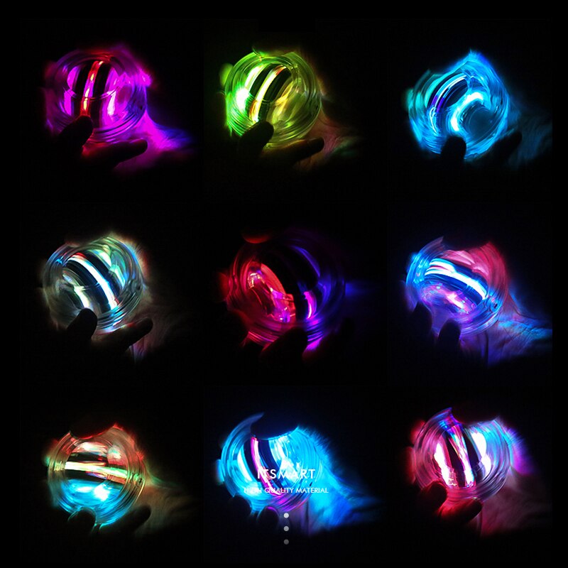 Led auto-avviamento Gyro Ball Powerball Contador braccio Expander allenatore manuale giroscopio polso forza esercizio rilassamento attrezzature per il Fitness