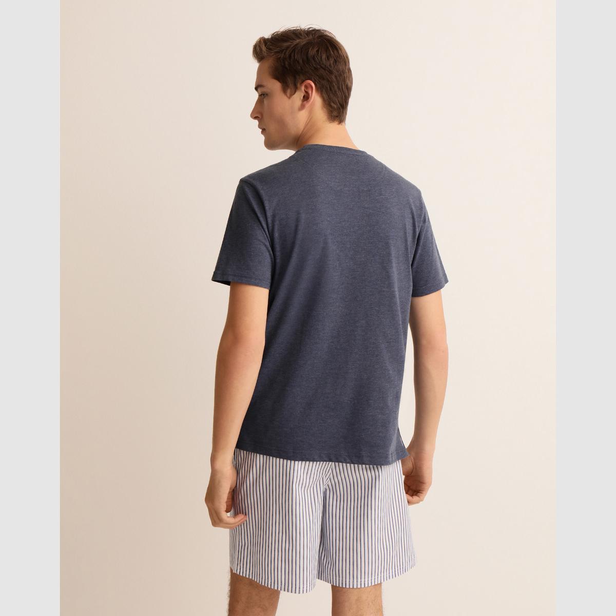 PIJAMA HOMBRE COMBINADO CORTO CON BOLSA TELA: XXXL