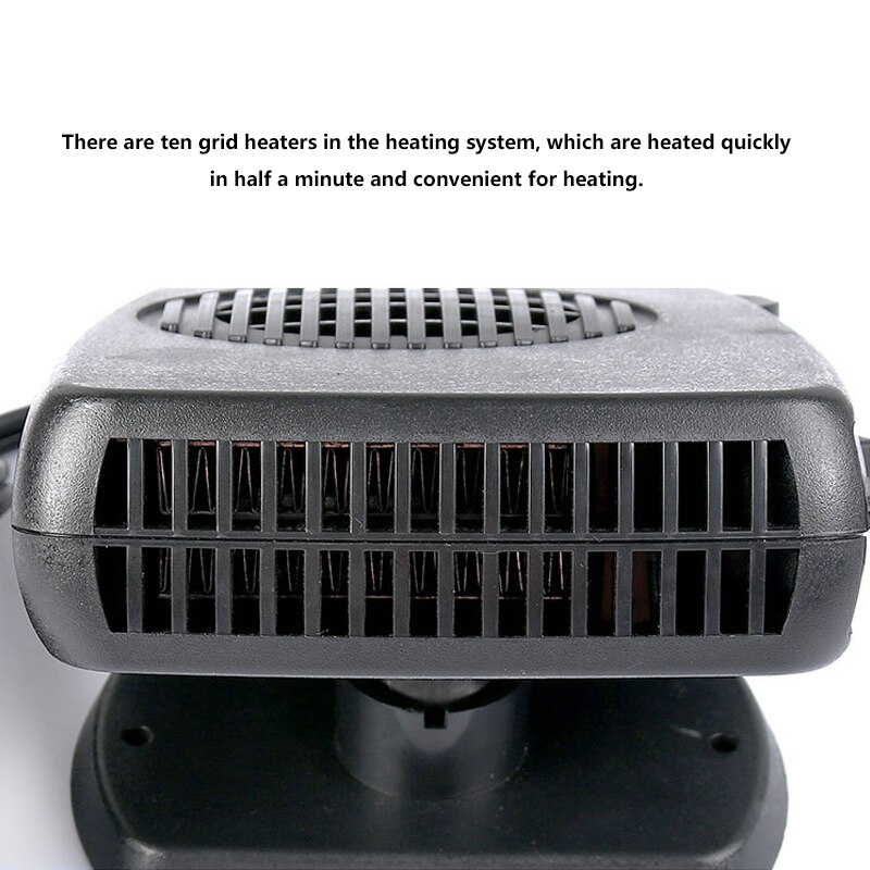 Nowy podgrzewacz samochodowy chłodnica wentylatora odmrażacz szyby przedniej 12V