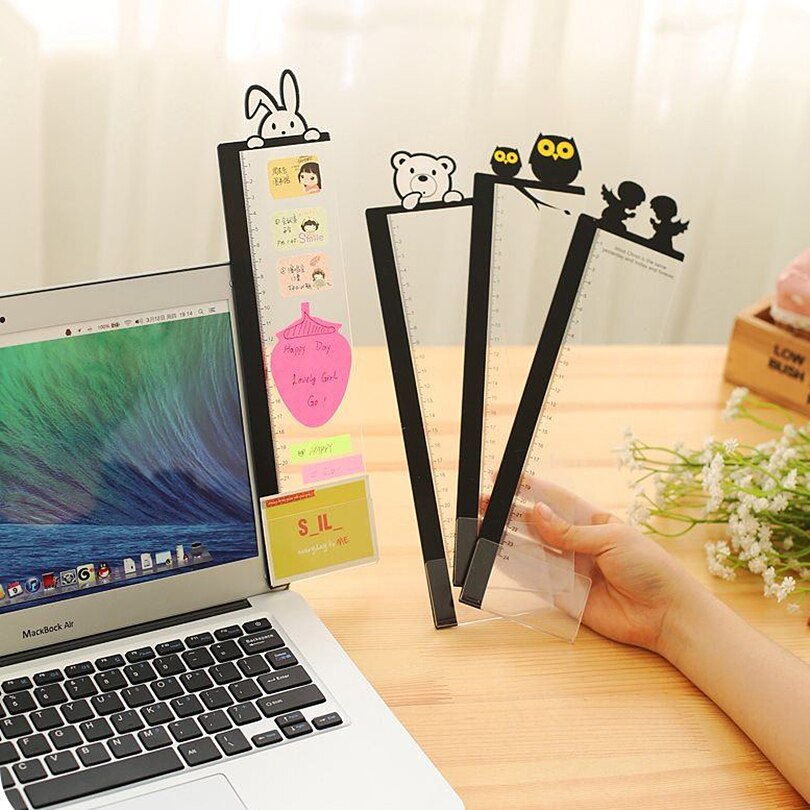 Acrylic Monitor Message Memo Board for Sticky Notes Tabs School Office Supplies