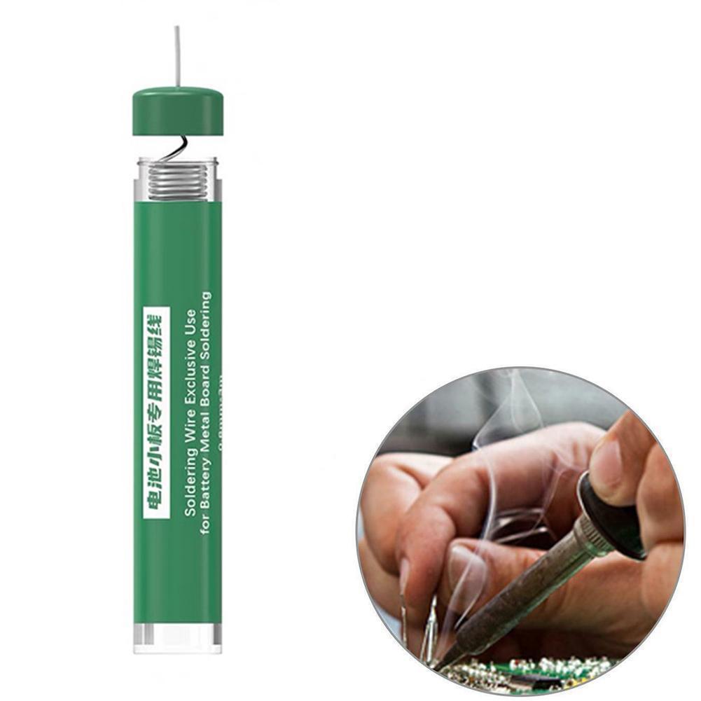 2UUL 3m 0.8mm Soldering Wire No Need Spot Welding Machine For Phone Battery Metal Board Repair Tool Rosin Solder Wire Tin Wire