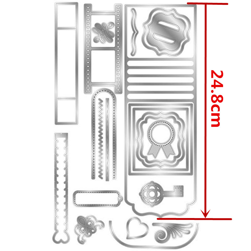Cascada de cartas creativas troqueles de Scrapbooking troquel de corte de Metal para DIY repujado tarjetas haciendo suministros para manualidades de decoración