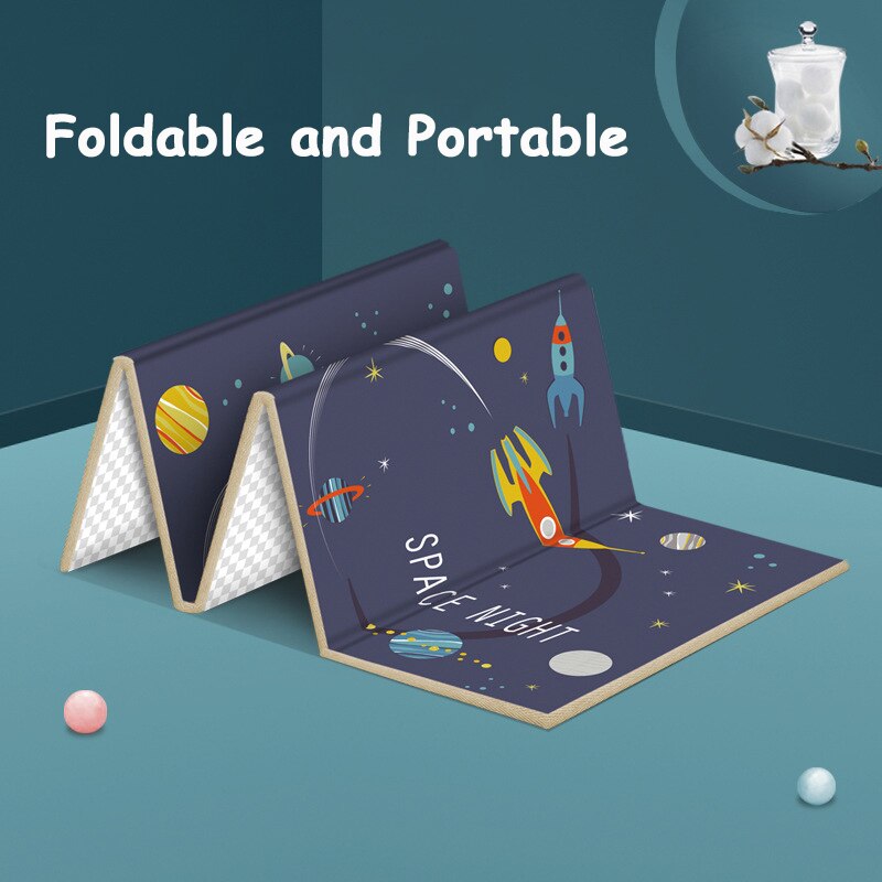 Dikke Niet Giftig Opvouwbare Baby Foam Speelmat Kids Tapijt Tapijt Dubbelzijdig Klimmen Pad Kids Rug Activitys games Ldpe/Xpe