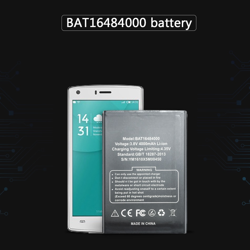 For DOOGEE X5 MAX X5max Pro 4000mAh Mobile Phone Battery For DOOGEE X5 MAX X5max Pro Battery BAT16484000