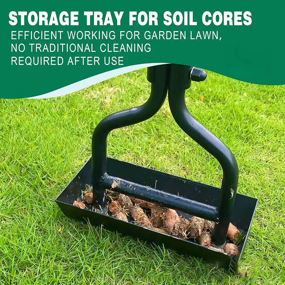 Handmatige gazonbeluchter Gazonbeluchter Tuingereedschap met schoonmaakgereedschap Gazonbeluchter Uitboren gereedschap Grasbeluchter voor gecomprimeerde bodem