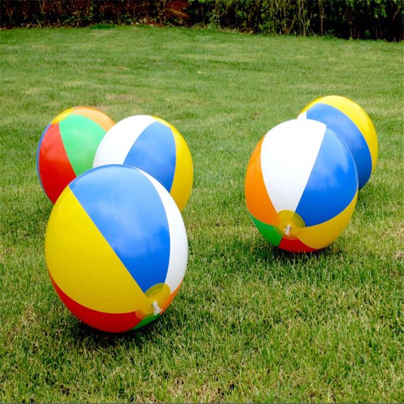 23cm Colorful Inflatable Beach Toys Floating Ball Playing Toys Children Swimming Accessories Children Swimming Pool Fun