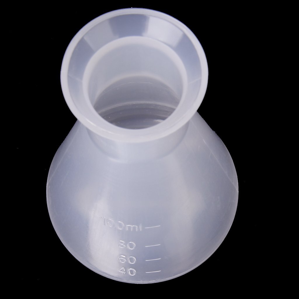 Erschwinglichen erlenmeyerkolben für Chemie Labor Kunststoff transparent - 100ml.