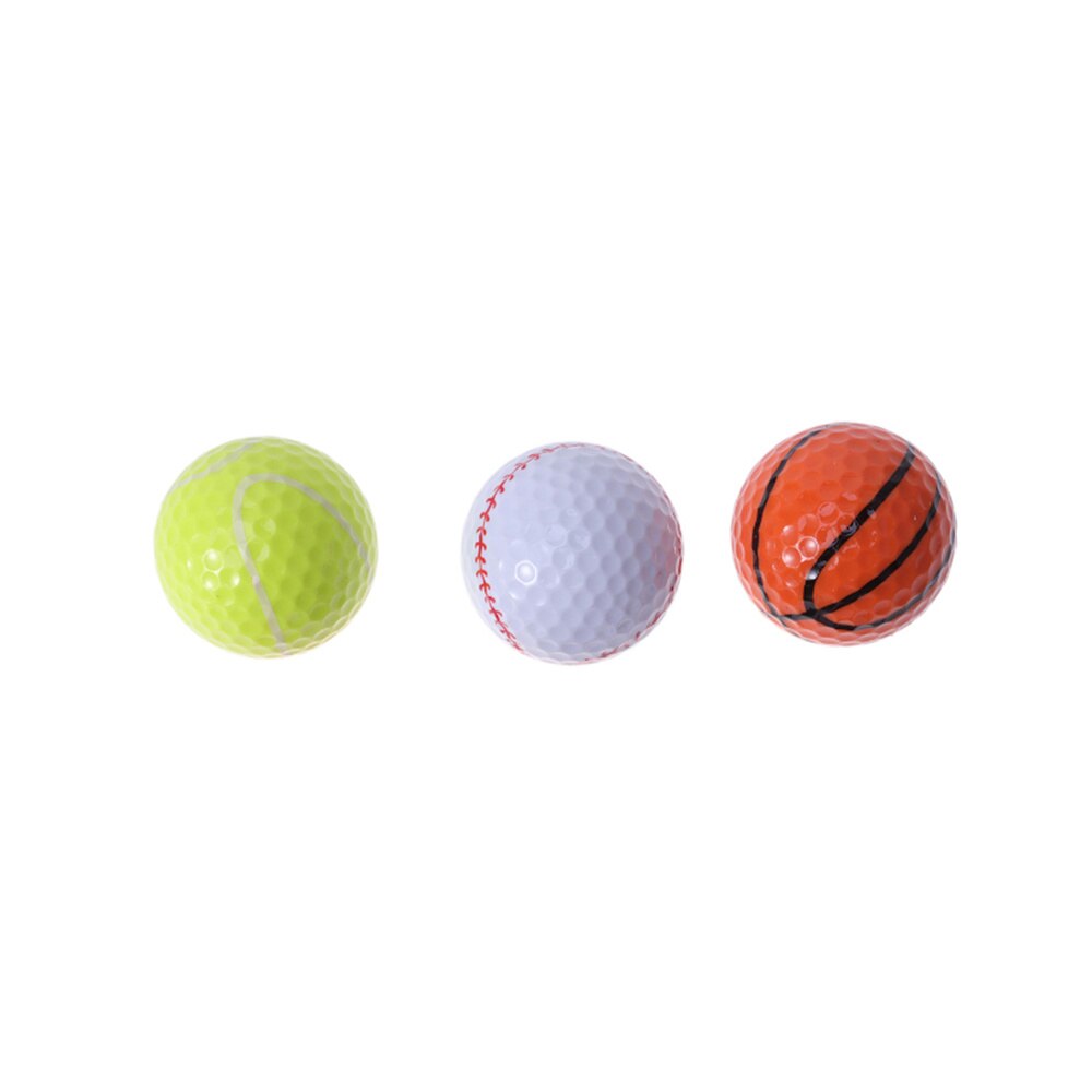 3PCS Sports Theme Training Sports Balls Simulation Rubber Practice (Tennis Basketball Baseball): As Shown