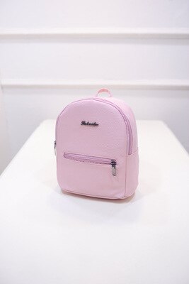 College Wind Mini Schoudertas Pu Leer Mode Meisje Snoep Kleur Kleine Rugzak Vrouwen Tas