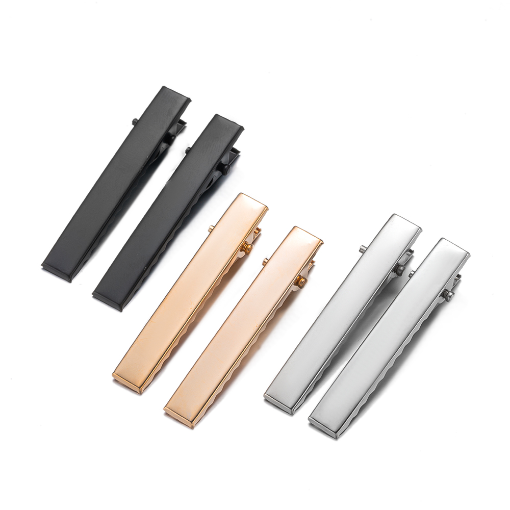 Kit de pinzas de cocodrilo planas de oro KC, 20/50 Uds., para bricolaje, horquilla con lazo de Metal, joyería artesanal, accesorios para hacer herramientas de cuidado de estilismo para mujeres