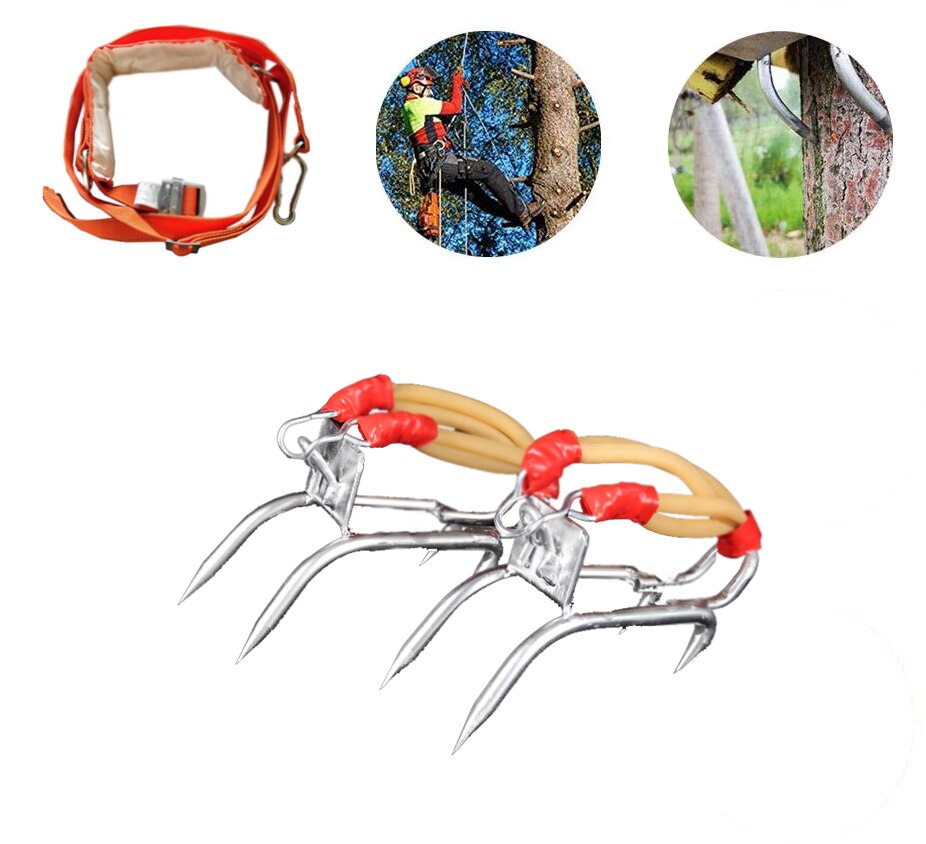 Tree Climbing Shoes Picking Fruit Shoe Claws Tree Climbing Tool Pole Heavy Duty Climbing Tree Spikes Tree Climbing Tool
