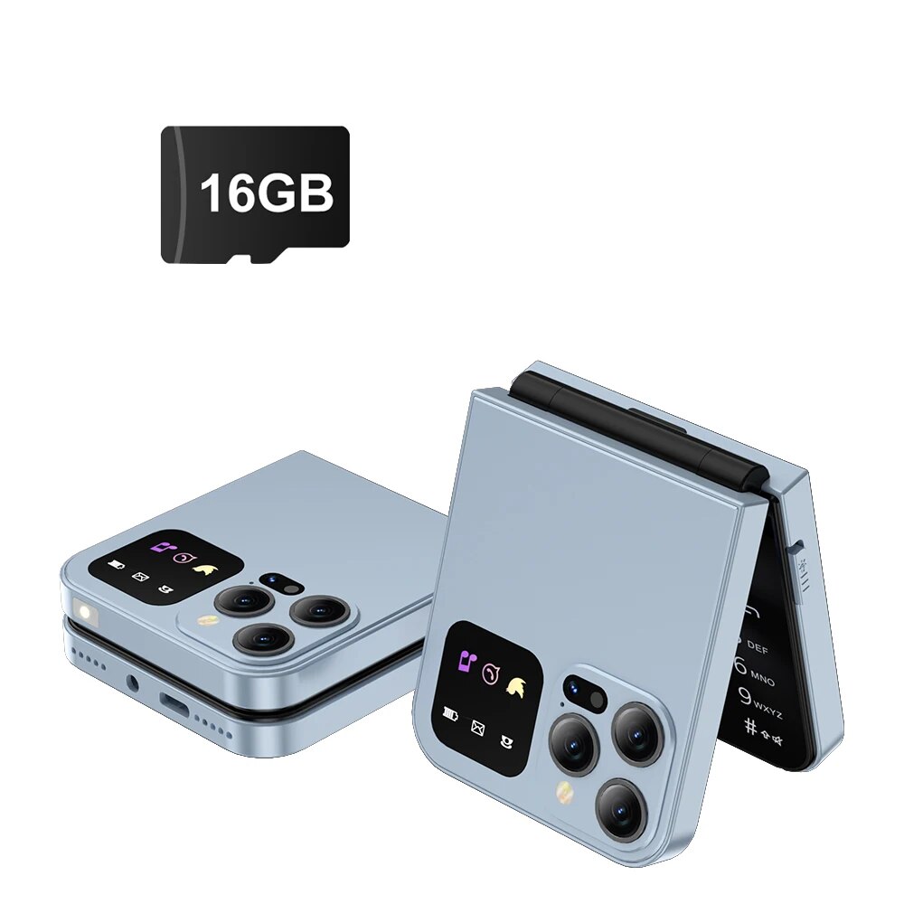 Servo a50 pro dobrável telefone móvel automático rádio fm chamada registro velocidade dial voz mágica dupla sim gsm desbloqueado celular 2.4 "tipo-c: YELLOW