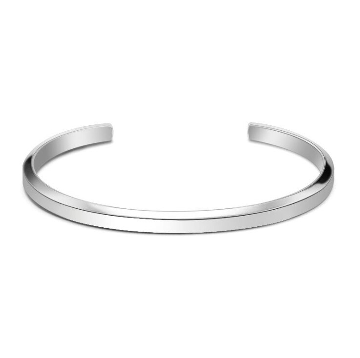 2Color luxury European stainless steel bracelet and bracelet Fit DW Men&#39;s Woman couple bracelet Christmas: white / MAN  64MM