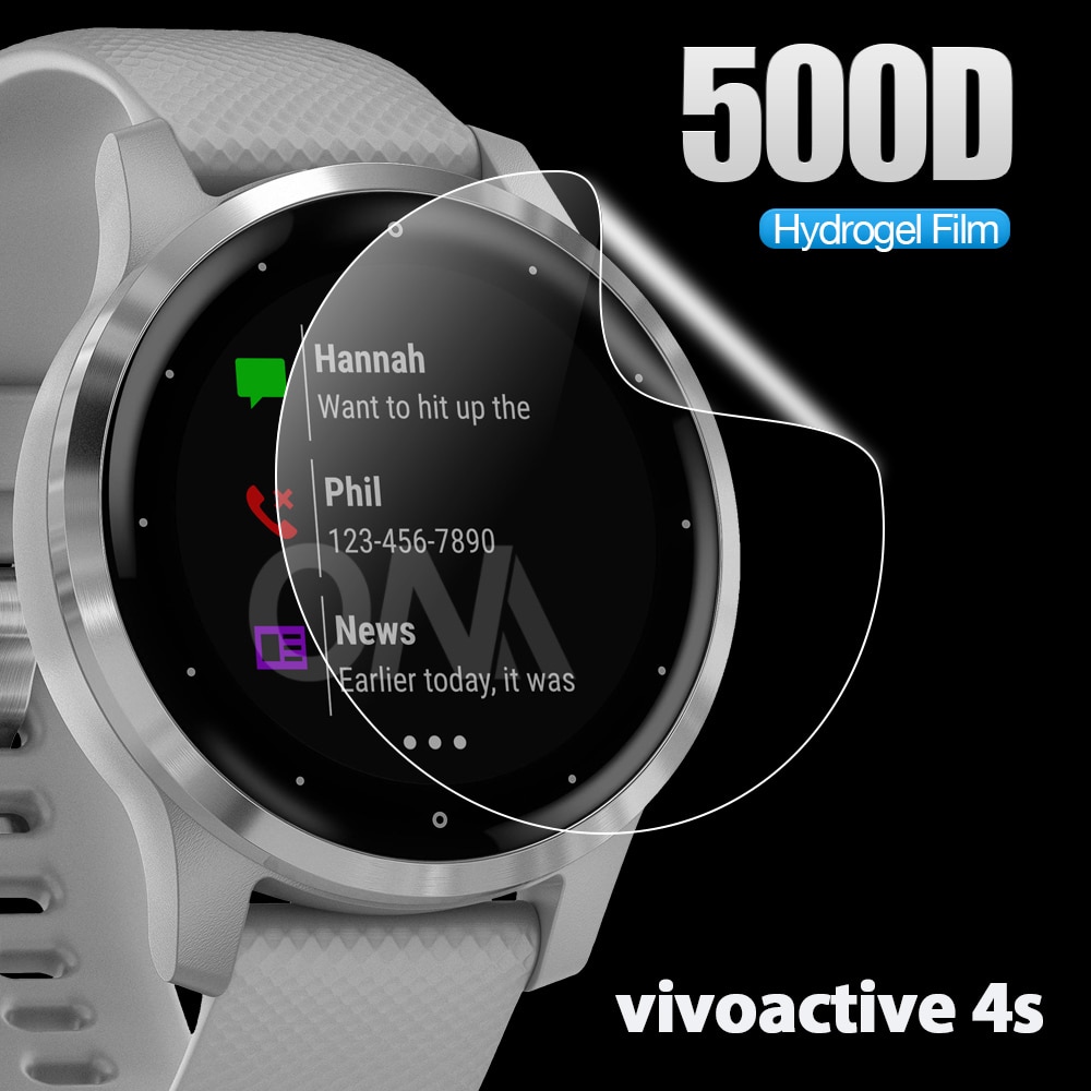 Screen Protector Voor Garmin Vivoactive 4S Zachte Hydrogel Beschermende Film Voor Garmin Vivoactive 4S Smart Horloge (Niet glas