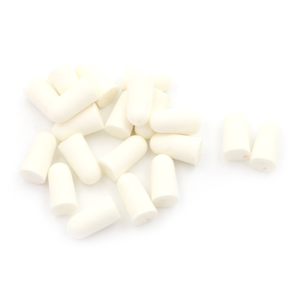 20Pcs (10 Pair) Noise Reduction Silicone Soft Ear Plugs Swimming Silicone Earplugs Protective For Sleep Comfort Earplugs: White