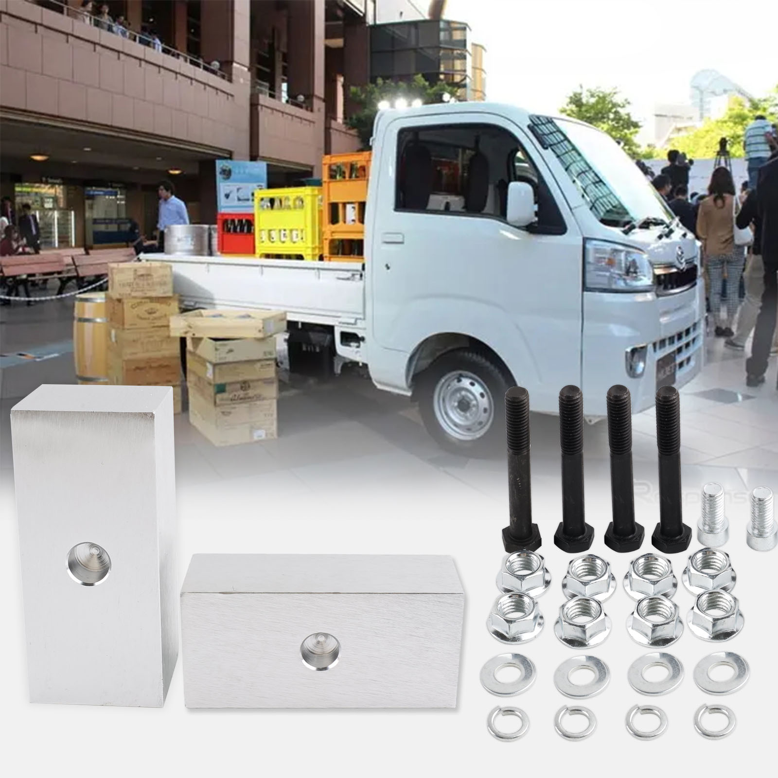 Suspension Lift Up Kits Coil Spacers Strut Shocks Absorber Spring Raise Aluminum For Hijet Truck S200 series 2WD 4WD