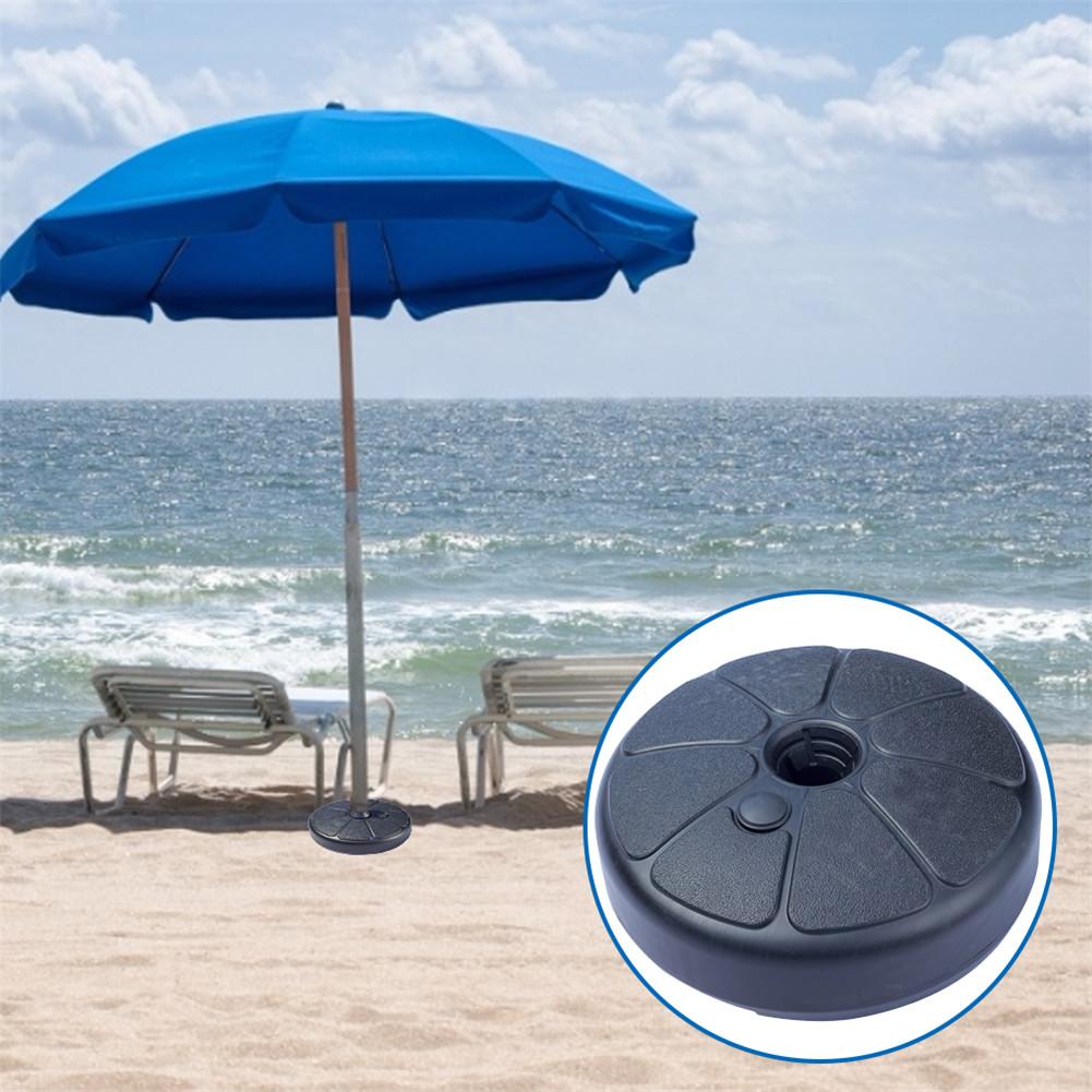 Portable Outdoor Parasol Base 38mm Round Patio Beach Garden Umbrella Base Stand For 3.5-3.8cm Umbrella Pole