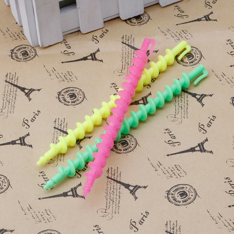 26Pcs Lange Plastic Styling Kapper Salon Tool Kappers Spiraal Haar Perm Staaf