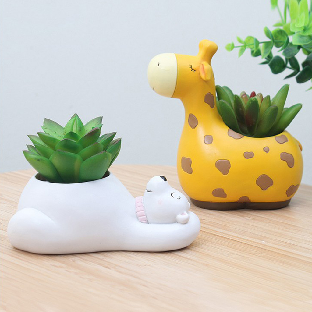Nya djur form blomkruka suckulent gactus planter hem dekorativ vas kruka för hemmakontor dekoration