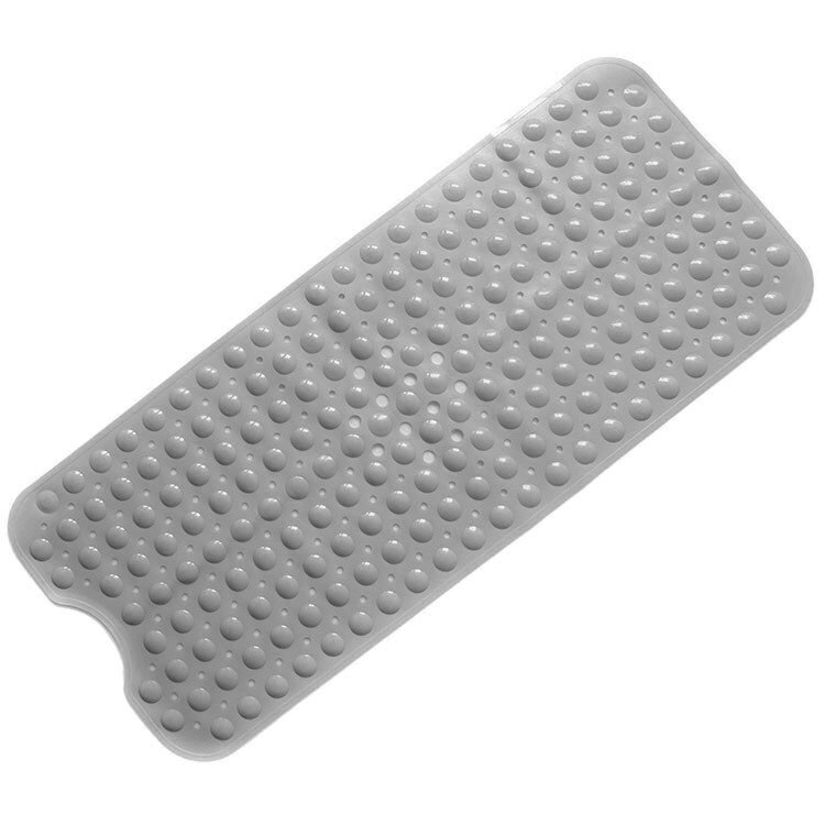 40*100Cm Mat Bad Badmat Pvc Grote Bad Veiligheid Douche Antislip Badmatten Met Zuignap cups Floor Mat: gray