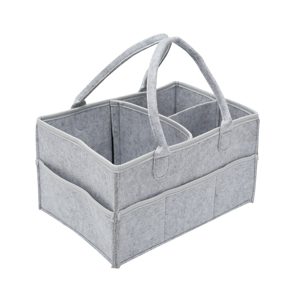 Baby förvaringsväska arrangör blöja vikbar filtduk caddy skötbord arrangör leksak lagring korg bil arrangör