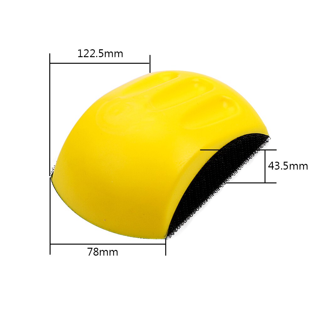 Muis Vormige Backing Pad Hand Slijpen Blok Automotive Refinish Polish Plaat Auto Polijstmachine Auto Care Voor Schuurschijf
