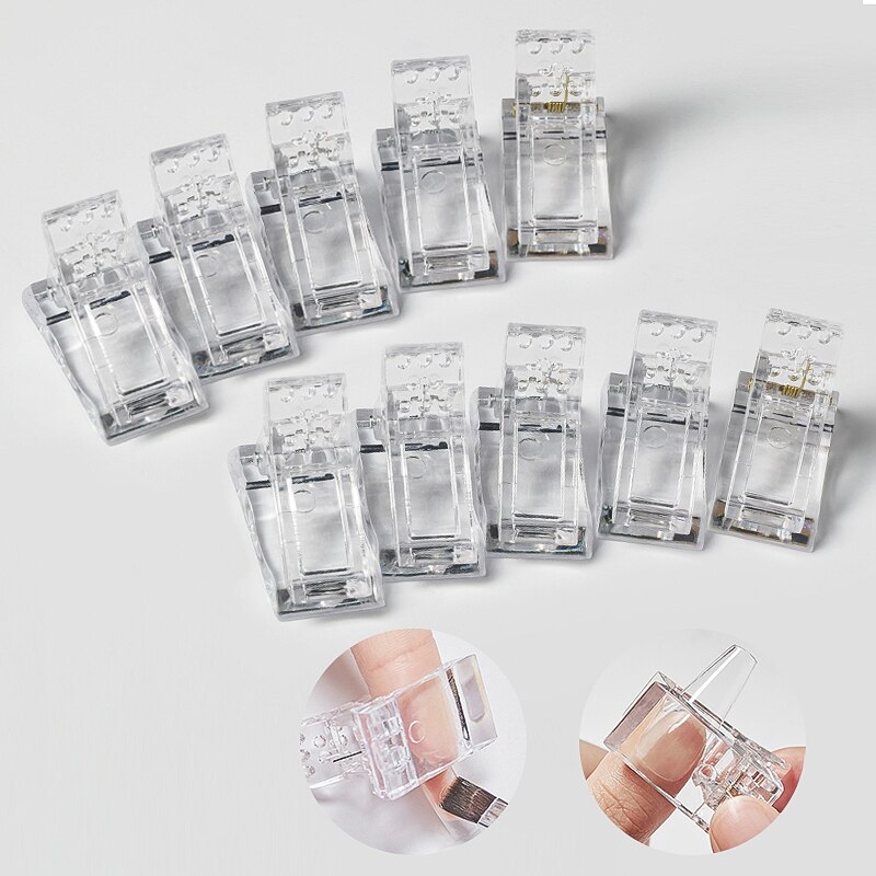 5 Pcs Acrylic Nail Clip Fingernail Extension UV Clamps Manicure Art Builder Tools set Quick Building Nail Tips Clips