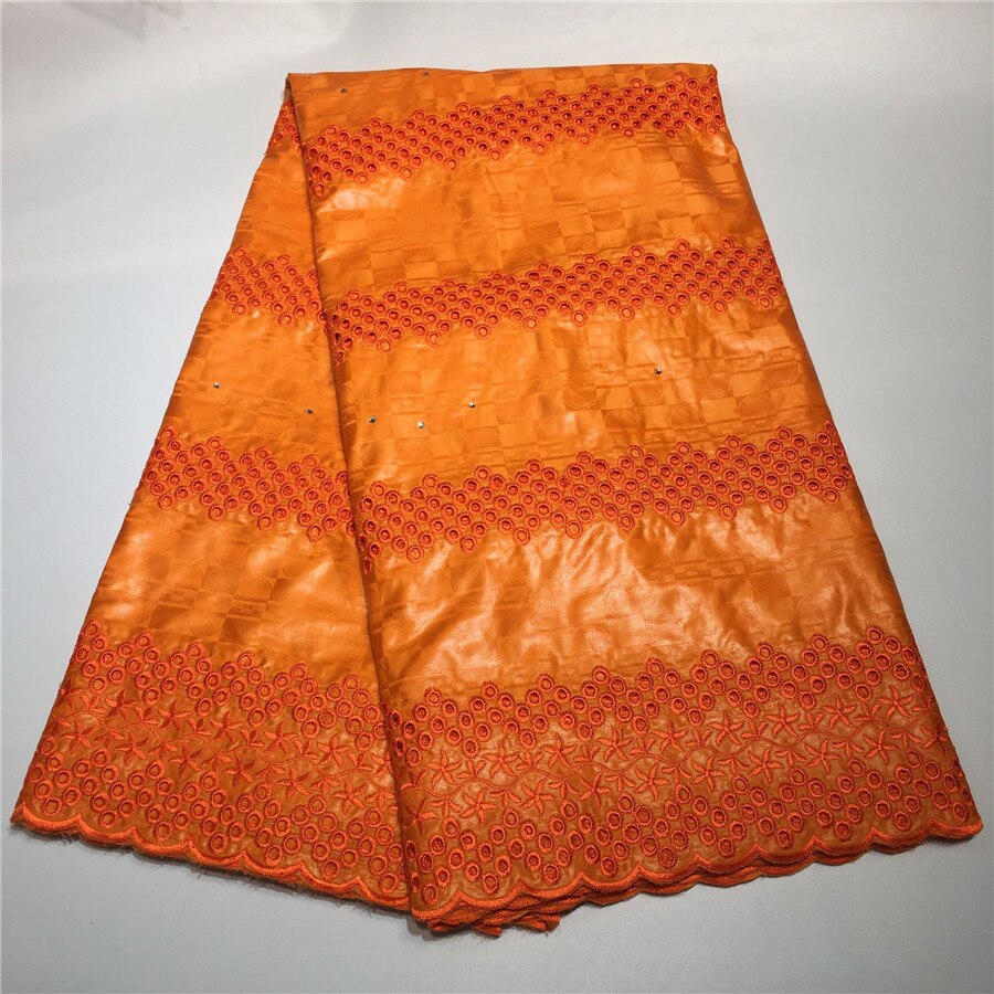 African Bazin Riche Fabric Guinea Brocade Bazin Brode Lace Fabric Embroidery Swiss voile Lace Fabric 5Yards: 4