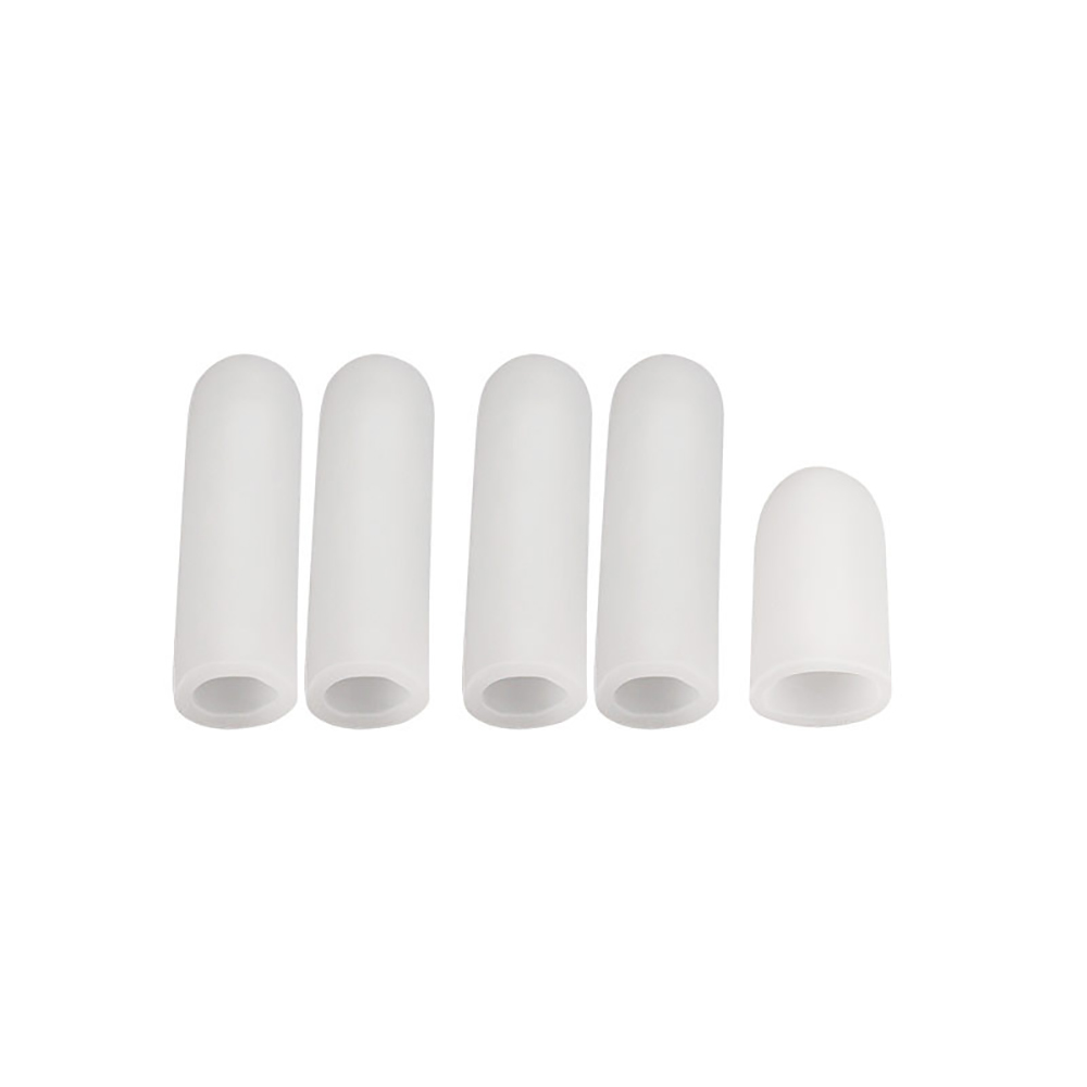 2\5 stücke Weiche Silikon Finger Schutz Gel Rohre Kleine Zehe Schutz Mais Schmerzen Relief Hülse Abdeckung Zehen Separatoren fuß Pflege Werkzeug: plum