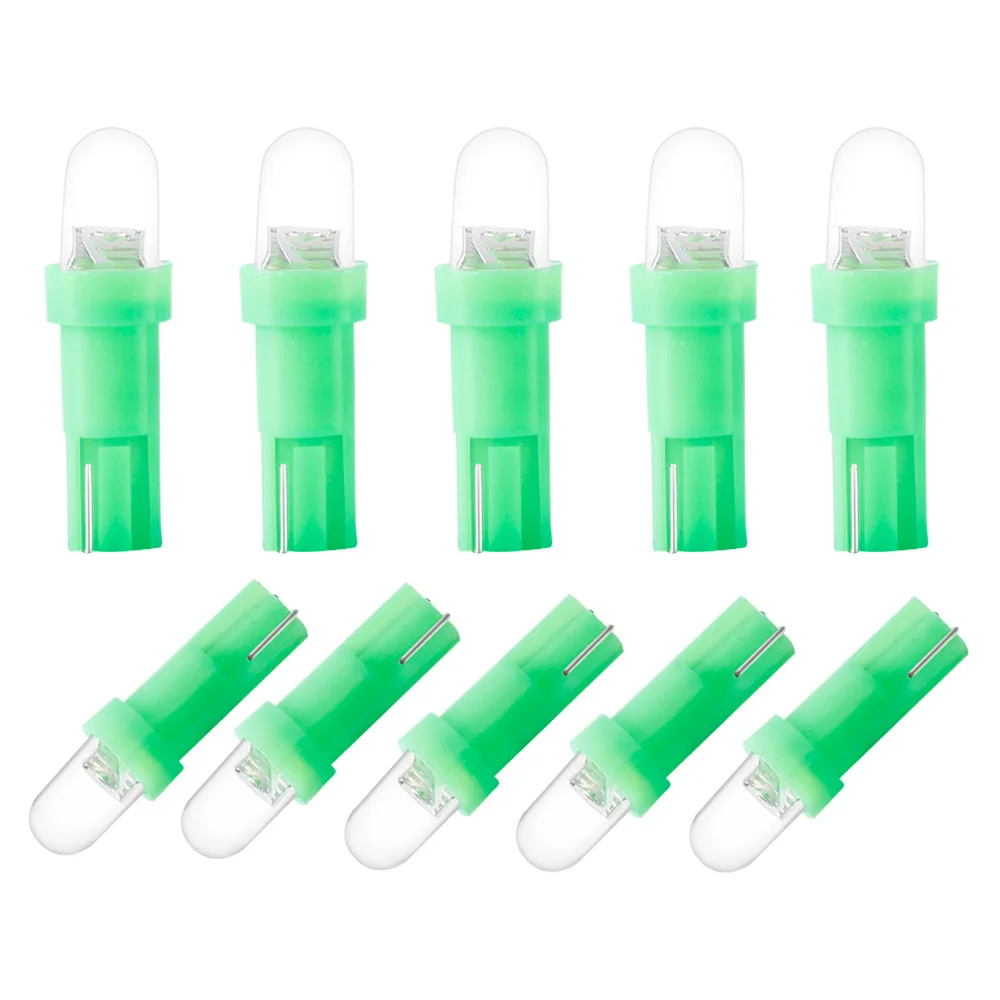 Bombillas LED T5 para coche B8.5d, luces de velocidad para salpicadero de coche, accesorios de lámpara Interior para coche, lámparas de interruptor lateral para salpicadero de 12V: Color blanco cálido