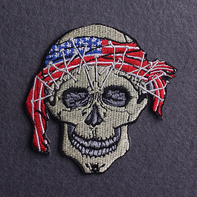 Nicediy Diy Schedel Patch Ijzer Op Patches Voor Kleding Applique Geborduurde Patches Voor Kleding Punk Patch Voor Jas Rugzak