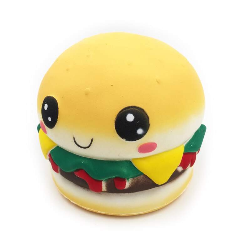 10 pièces glace gâteau pain squishy jouet: Kaki foncé