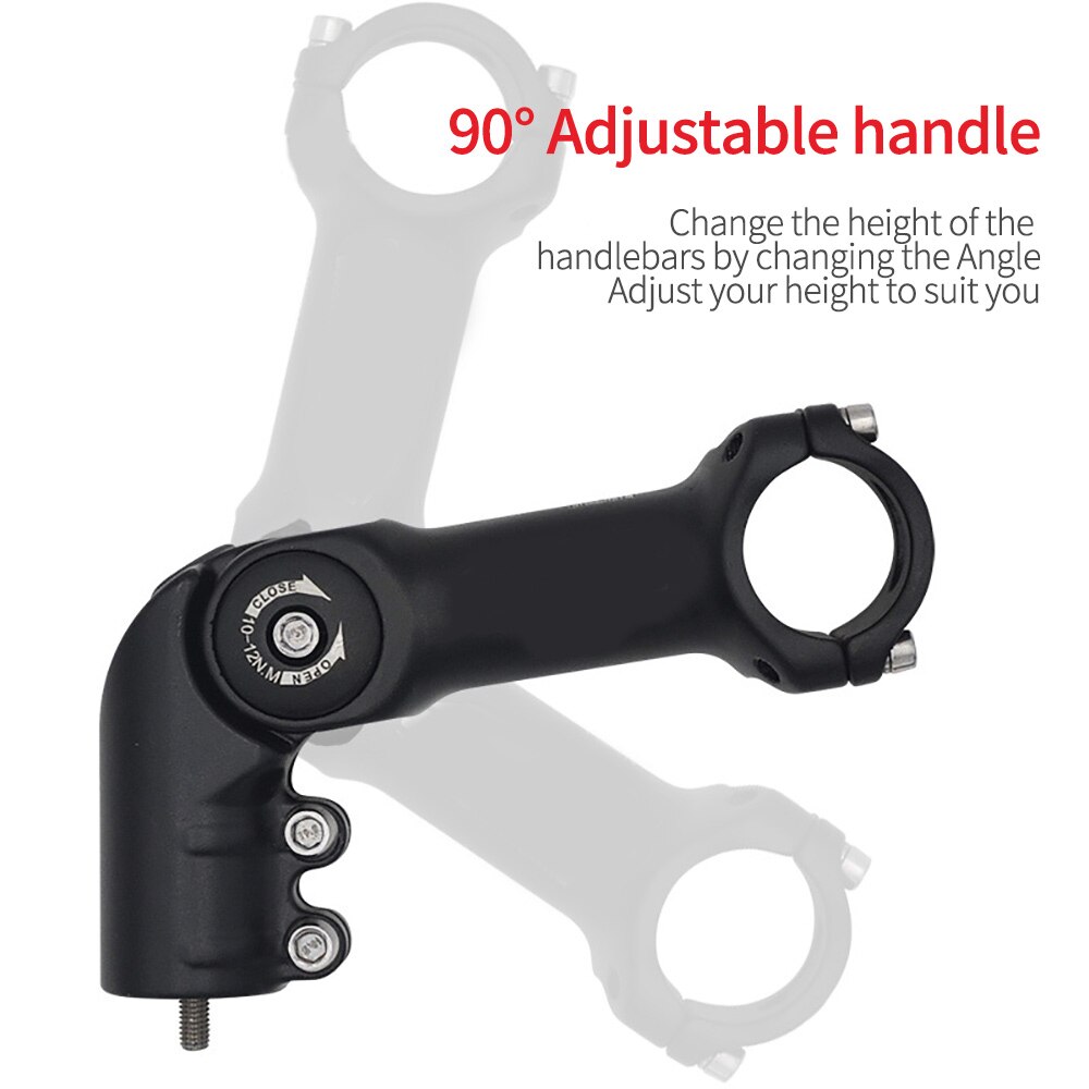 Bike Stem Mtb Power Einstellbare 60 Riser 90mm 31,8mm Tem Für XC MTB Mountain Road City-Bike Fahrrad radfahren Teil Zubehör