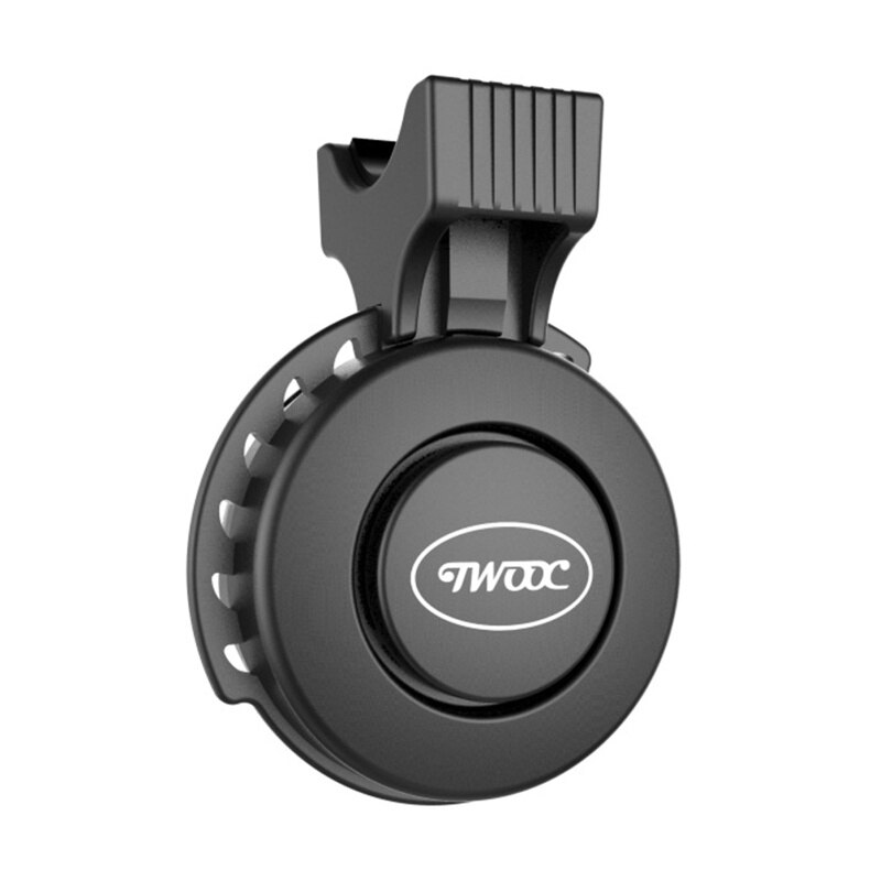 Elektrische fietsbel, usb oplaadbaar, waterdicht, elektronische fietshoorn, fietsstuur, scooters, fietsbel, mini-alarmbellen: Zwart