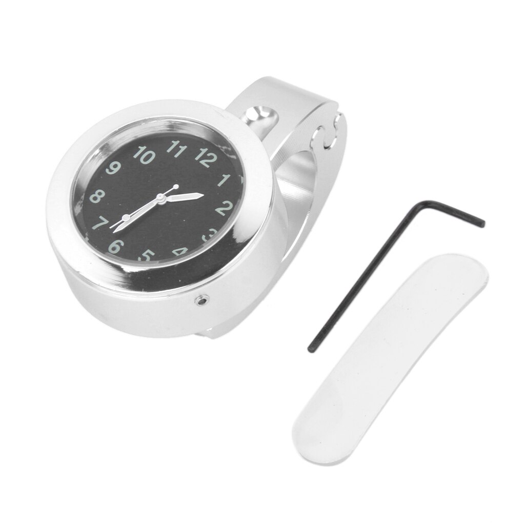 1x Motorcycle Clock Fit most of the motorcycle with 7/8" or 1" handlebar