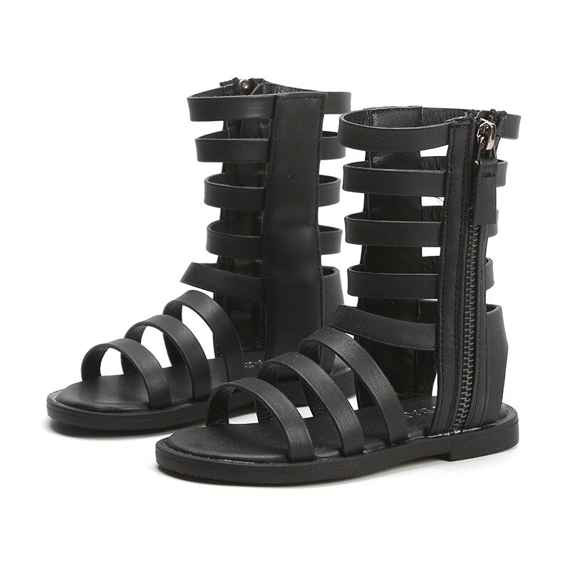 Summer Roman Boots High-top Girls Sandals Kids Gladiator Sandals Toddler Child Girls Shoes