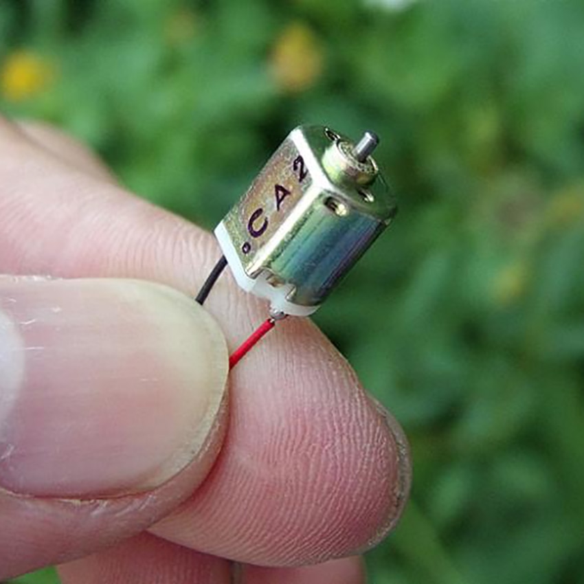 1pc ultra-miniatyr likestrømsmotorer  dc3v 44000 rpm høyhastighets diameter 1mm mikromotorer lite elektrisk maskineri